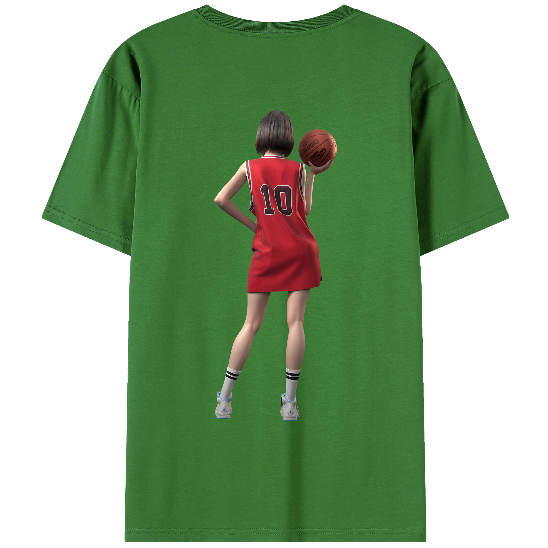 SLAM DUNK／スラムダンク レディース半袖Tシャツ(バックプリント)